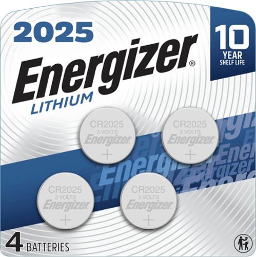 Energizer 2025 Batteries (4 Pack), 3V Lithium Coin Batteries