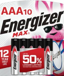Energizer MAX AAA Batteries (10 Pack), Triple A Alkaline Batteries