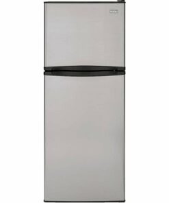 Haier - 9.8 Cu. Ft. Top-Freezer Refrigerator - Stainless steel