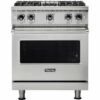 Viking - Professional 5 Series 4.0 Cu. Ft. Freestanding Gas Convection Range - Stainless steel 0