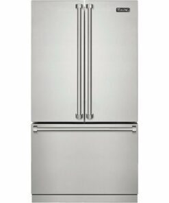 Viking - 3 Series 22.1 Cu. Ft. French Door Counter-Depth Refrigerator - Stainless steel