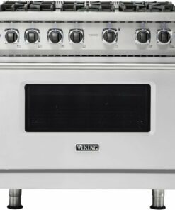 Viking - Professional 5 Series 5.1 Cu. Ft. Freestanding LP Gas Convection Range - Stainless steel 0
