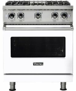 Viking - 4.0 Cu. Ft. Freestanding LP Gas Convection Range - White
