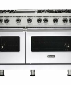 Viking - 6.1 Cu. Ft. Freestanding Double Oven LP Gas Convection Range - White 0