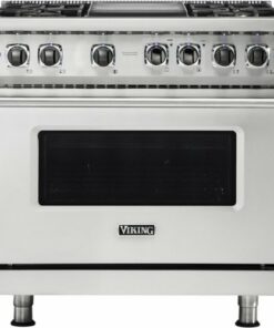 Viking - 5.6 Cu. Ft. Self-Cleaning Freestanding Dual Fuel LP Gas Convection Range - Stainless steel 0