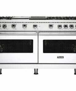 Viking - Freestanding Double Oven Gas Convection Range - White 0