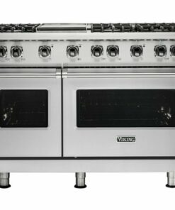 Viking - Professional 5 Series 6.1 Cu. Ft. Freestanding Double Oven Gas Convection Range - Stainless steel 0