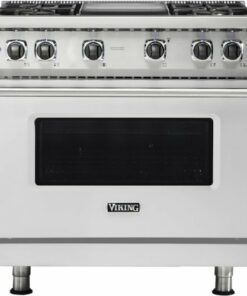 Viking - 5.1 Cu. Ft. Freestanding LP Gas Convection Range - Stainless steel 0