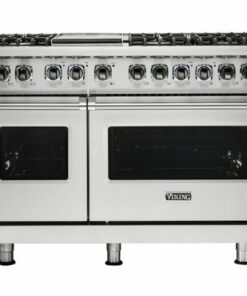 Viking - Self-Cleaning Freestanding Double Oven Dual Fuel Convection Range - Stainless steel 1