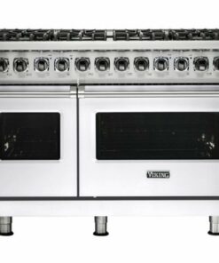 Viking - 7.3 Cu. Ft. Self-Cleaning Freestanding Double Oven Dual Fuel LP Gas Convection Range - White 1