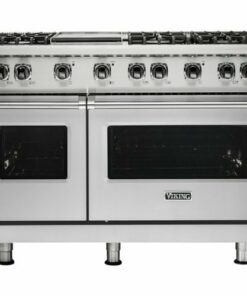 Viking - 6.1 Cu. Ft. Freestanding Double Oven LP Gas Convection Range - Stainless steel