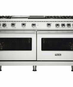 Viking - Professional 5 Series 8.0 Cu. Ft. Freestanding Double Oven Gas Convection Range - Stainless steel