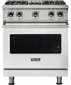 Viking - Professional 5 Series 4.0 Cu. Ft. Freestanding LP Gas Convection Range - Stainless steel 0