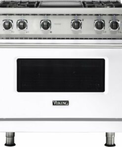 Viking - 5.1 Cu. Ft. Freestanding LP Gas Convection Range - White 1