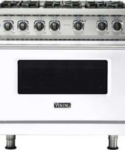 Viking - 5.1 Cu. Ft. Freestanding Gas Convection Range - White 0