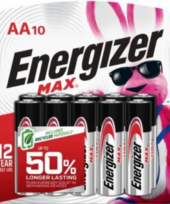 Energizer MAX AA Batteries (10 Pack), Double A Alkaline Batteries