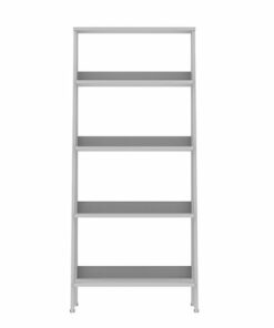 Walker Edison - 4-Shelf Ladder Bookcase - White