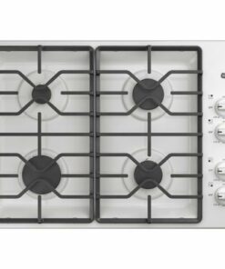 GE - 30" Gas Cooktop - White