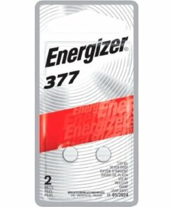 Energizer 377 Batteries (2 Pack), Silver Oxide Button Cell Batteries