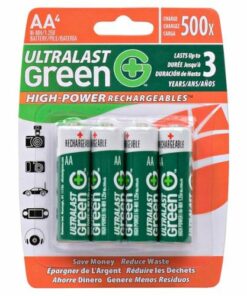 UltraLast Green - High-Power Rechargeables™ Rechargeable AA Batteries (4-Pack)