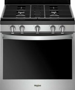 Whirlpool - 5.8 Cu. Ft. Freestanding Gas Convection Range with Self-Cleaning - Stainless steel