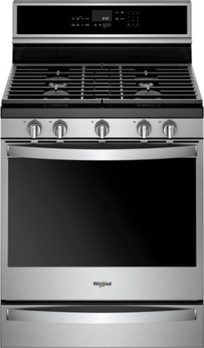 Whirlpool - 5.8 Cu. Ft. Freestanding Gas Convection Range with Self-Cleaning - Stainless steel