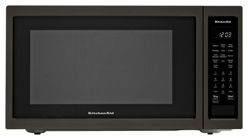 KitchenAid - 1.5 Cu. Ft. Convection Microwave with Sensor Cooking and Grilling - Black Stainless Steel