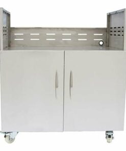 Coyote - 36" Charcoal Grill Cart - Stainless Steel