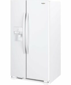 Whirlpool - 24.6 Cu. Ft. Side-by-Side Refrigerator with Water and Ice Dispenser - White