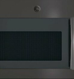 GE - 1.7 Cu. Ft. Over-the-Range Microwave - Black Stainless Steel