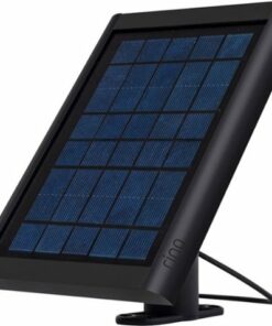 Solar Panel for Ring Spotlight Cam Battery and Stick Up Cam Battery - Black