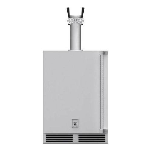 Hestan - 24" Double Faucet Outdoor Beer Dispenser - Stainless steel 0
