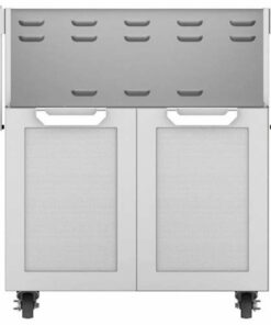 Hestan - Double-Door Tower Cart for 30" Gas Grills - Stainless Steel