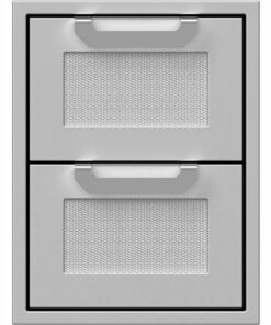 Hestan - AGDR Series 16" Outdoor Double Storage Drawers - Stainless steel