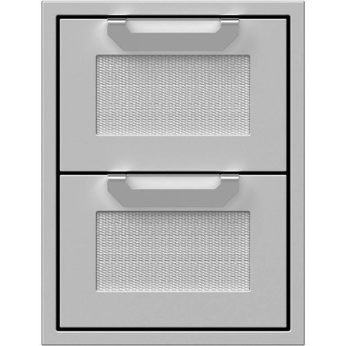 Hestan - AGDR Series 16" Outdoor Double Storage Drawers - Stainless steel