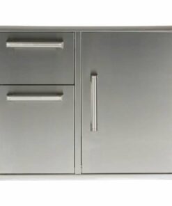 Coyote - 31" Access Door and Double Drawer Combo - Stainless Steel