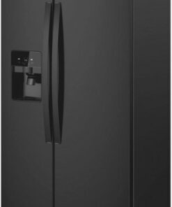 Whirlpool - 24.5 Cu. Ft. Side-by-Side Refrigerator - Black