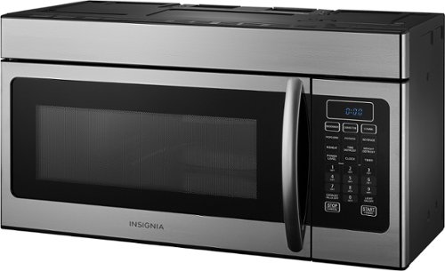 Insignia™ - 1.5 Cu. Ft. Convection Over-the-Range Microwave - Stainless steel