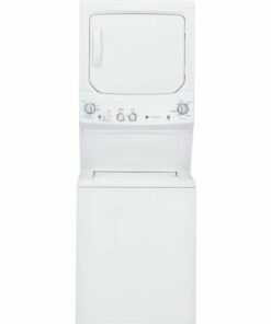 GE - 3.8 Cu. Ft. Top Load Washer and 5.9 Cu. Ft. Electric Dryer Laundry Center - White on White