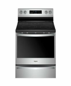 Whirlpool - 6.4 Cu. Ft. Self-Cleaning Freestanding Electric Convection Range - Stainless steel