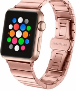 Platinum™ - Stainless Steel Link Band for Apple Watch™ 38mm, 40mm, 41mm and Apple Watch™ Series 8 41mm - Rose Gold