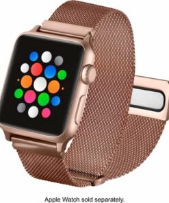 Platinum™ - Magnetic Stainless Steel Mesh Band for Apple Watch 38mm, 40mm and Apple Watch Series 8 41mm - Rose Gold