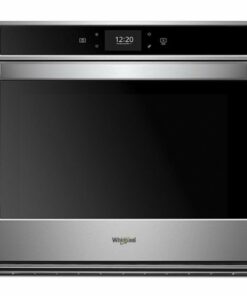 Whirlpool - 30" Built-In Single Electric Convection Wall Oven with Air Fry when Connected - Stainless steel