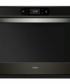 Whirlpool - 30" Built-In Single Electric Convection Wall Oven with Air Fry when Connected - Black Stainless Steel