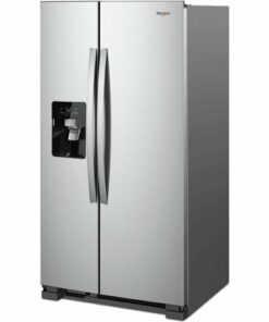 Whirlpool - 24.6 Cu. Ft. Side-by-Side Refrigerator - Monochromatic Stainless Steel 0