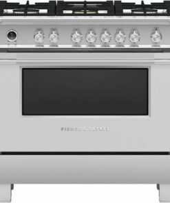 Fisher & Paykel - 4.9 Cu. Ft. Self-Cleaning Freestanding Dual Fuel Convection Range - Stainless steel 1