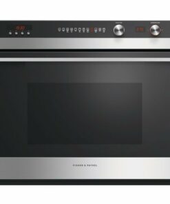 Fisher & Paykel - 29.9" Built-In Single Electric Convection Wall Oven - Brushed stainless steel/black glass