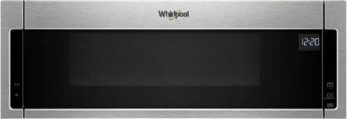 Whirlpool - 1.1 Cu. Ft. Low Profile Over-the-Range Microwave Hood Combination - Stainless steel 0
