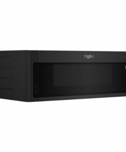 Whirlpool - 1.1 Cu. Ft. Low Profile Over-the-Range Microwave Hood Combination - Black 0