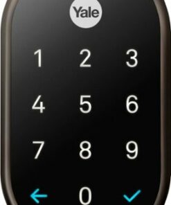 Nest x Yale - Smart Lock Wi-Fi Replacement Deadbolt with App/Keypad/Voice assistant Access - Oil Rubbed Bronze